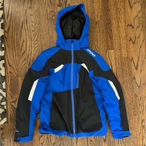 Spyder Kids Blue and Black Ski Jacket
